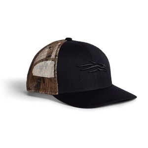 Sitka Black and Camo Trucker Hat